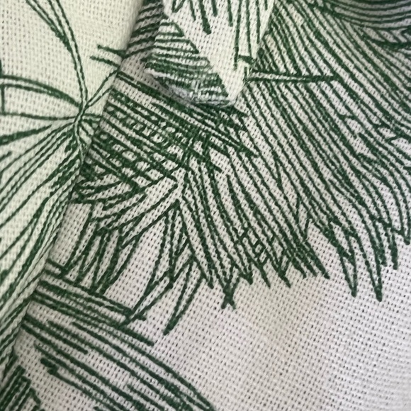 P. Cill Island In The Sun Linen Viscose Jumpsuit Green Leaf Print Size XL - Picture 15 of 16